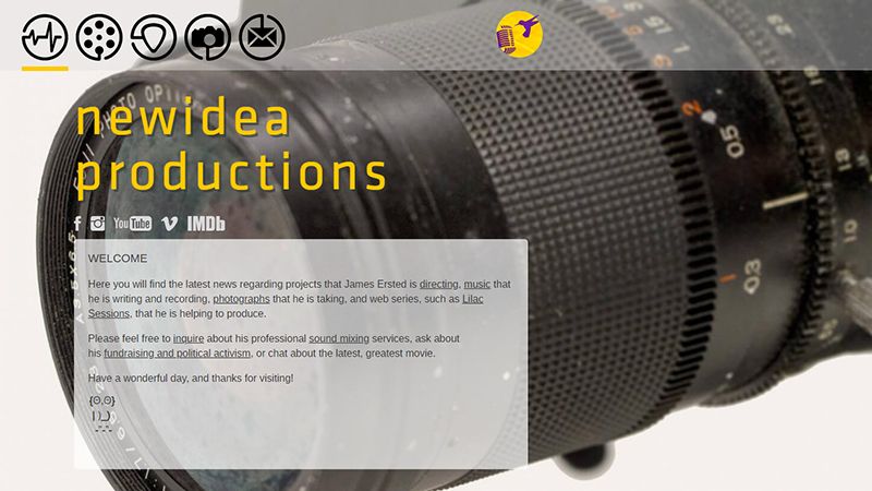 Newidea Productions website thumbnail