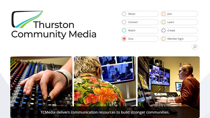 Thurston Community Media website thumbnail